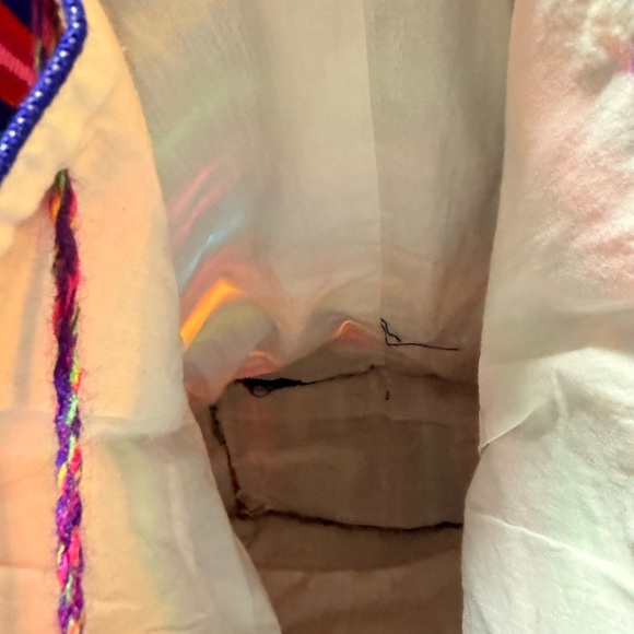 🍁 Hippy style  Outdoor Picnic Colorful Wool Backpack Bag Multi Color 🍁 - Picture 7 of 7